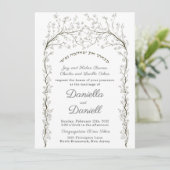 Joodse Hebreeuwse huwelijksuitnodiging Creatieve C Kaart (Staand voorkant)