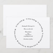 Joodse Hebreeuwse Trouwdag - Save the Date - Ani L (Voorkant / Achterkant)