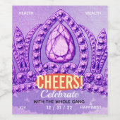  joodse herdenkingslabel wijn etiket (Enkel label)