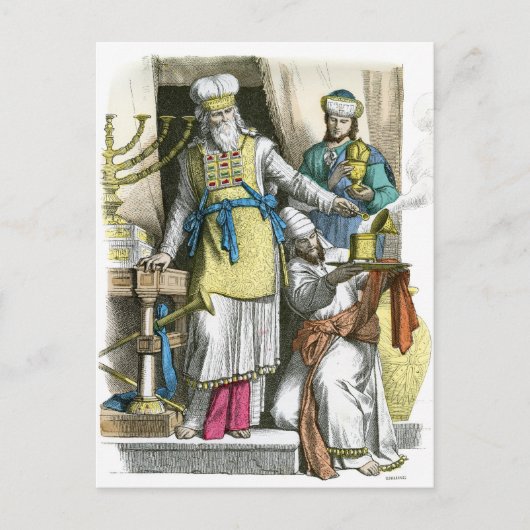 Joodse Hoge Priester van voor Christus Briefkaart (Voorkant)