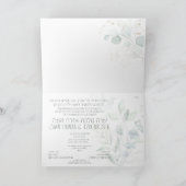 Joodse huwelijksgebruik Chuppah-foto Bedankkaart (Binnen)