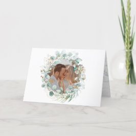 Joodse huwelijksgewoonte Chuppah-foto Bedankkaart