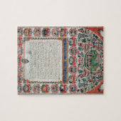 Joodse huwelijksovereenkomst (vellum) legpuzzel (Horizontaal)