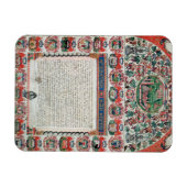 Joodse huwelijksovereenkomst (vellum) magneet (Horizontaal)
