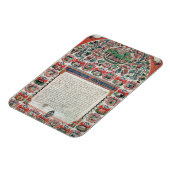 Joodse huwelijksovereenkomst (vellum) magneet (Linkerzijde)