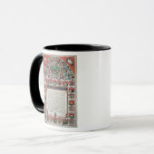 Joodse huwelijksovereenkomst (vellum) mok (Voorkant links)