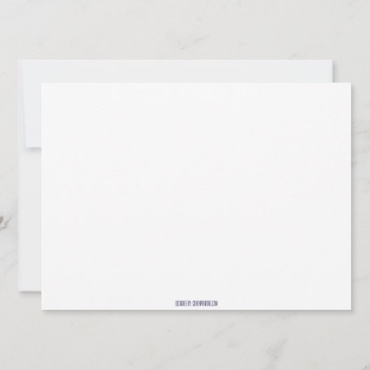 Joodse huwelijksuitnodiging Classic Laurel Kaart (Achterkant)