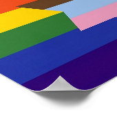 Joodse Inclusief Pride Flag Poster (Hoek)