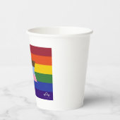 Joodse Inclusieve Pride Flag Papieren Kopjes Bekers (Links)