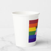 Joodse Inclusieve Pride Flag Papieren Kopjes Papieren Bekers (Rechts)
