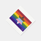 Joodse Inclusieve Pride Flag servetten (Hoek)