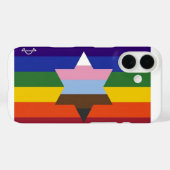 Joodse Inclusieve Pride Flag Telefoonhoesje Case-Mate iPhone Case (Achterkant (horizontaal))