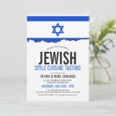 Joodse/Israëlische keuken | Party Flag Witte Uitno Kaart (Staand voorkant)