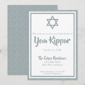 Joodse Jom Kipoer Uit de Vasten Avondmaaltijd Fees Kaart (Voorkant / Achterkant)
