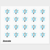 Joodse jongen ronde sticker (Vel)