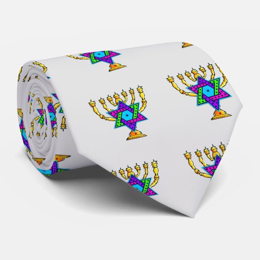 Joodse kandlesticks Stropdas (Opgerold)