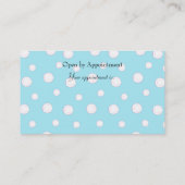 Joodse Kat in Blauw Afsprakenkaartje (Achterkant)