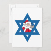 JOODSE KERSTMAN FEESTDAGENKAART (Voorkant / Achterkant)