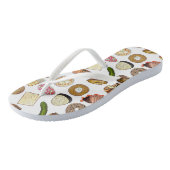 Joodse kookCuisine Holiday Dinner Foods Print Teenslippers (Schuin)