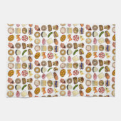 Joodse kookCuisine Holiday Dinner Foods Print Theedoek (Horizontaal)