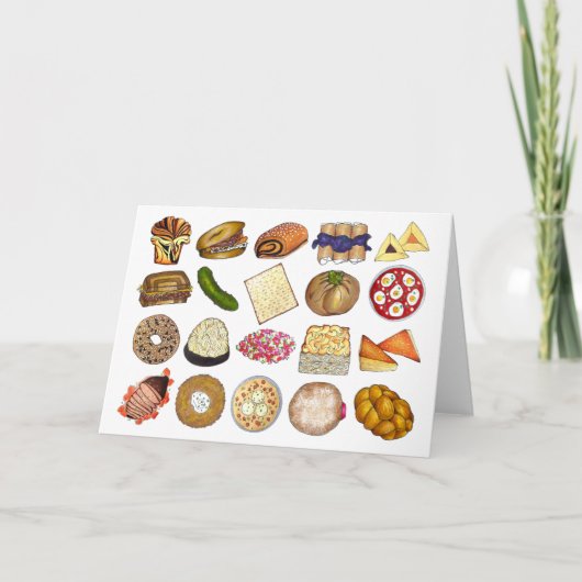 Joodse kookkunst Keuken Feestdiner Gerechten Afdru Kaart (Voorkant)