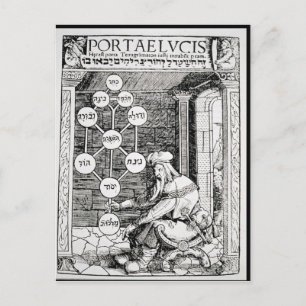 Joodse kool met een sephiroth briefkaart