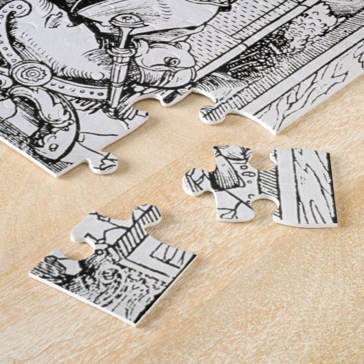 Joodse kool met een sephiroth, kopie van een i legpuzzel (Zijkant)