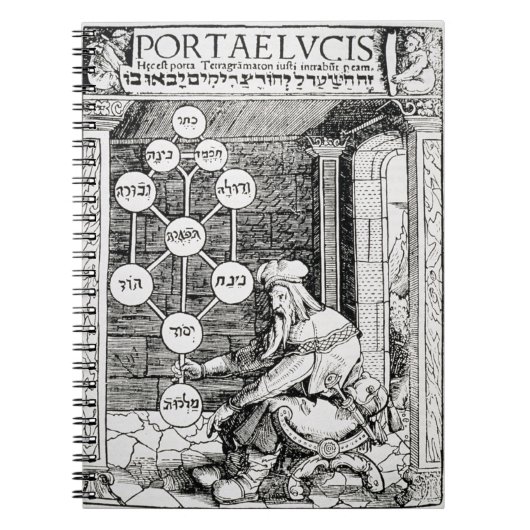 Joodse kool met een sephiroth, kopie van een i notitieboek (Voorkant)