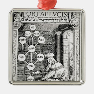 Joodse kool met een sephiroth metalen ornament