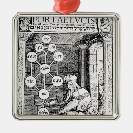 Joodse kool met een sephiroth metalen ornament (Voorkant)