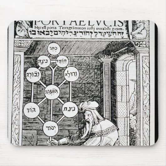 Joodse kool met een sephiroth muismat (Voorkant)