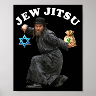 Joodse kostuum hanukkah kleding rabbijn horadans poster