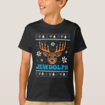 Joodse lelijke Chanoeka rendier grappige Chanoeka T-shirt<br><div class="desc">Dit Love and Light Chanoeka T-shirt Jewish Holiday Apparel kostuum,  maakt een geweldige Chanoeka Gift of Chanoeka preset. Draag Kan als pyjama,  bijpassende familie,  terwijl het eten van latkes en het spelen van dreidel of draag elk moment van de joodse vakantie het hele jaar door.</div>