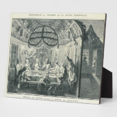 Joodse maaltijden Tijdens de feesten van de tablet Fotoplaat (Zijkant)