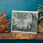 Joodse maaltijden Tijdens de feesten van de tablet Fotoplaat (Zijkant)