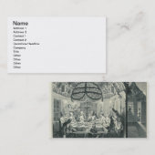 Joodse maaltijden Tijdens de feesten van de tablet Visitekaartje (Voorkant / Achterkant)