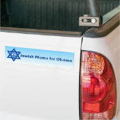 Joodse mama voor Obama Bumpersticker 4 (Op Truck)