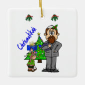 Joodse Man Elf Chrismukkah Ornament (Voorkant)
