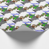 Joodse Man Elf Chrismukkah Wrapping Paper Cadeaupapier (Hoek)