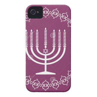 joodse-menorah-vakantie-vector-achtergrond-2720779 Case-Mate iPhone case
