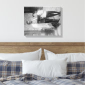 Joodse mensen met Tanakh op Yom Kippur Canvas Afdruk (Insitu (Slaapkamer))