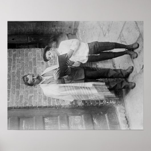 Joodse mensen met Tanakh op Yom Kippur Poster (Voorkant)