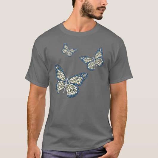 Joodse Monarch Mannen donker Shirt (Voorkant)