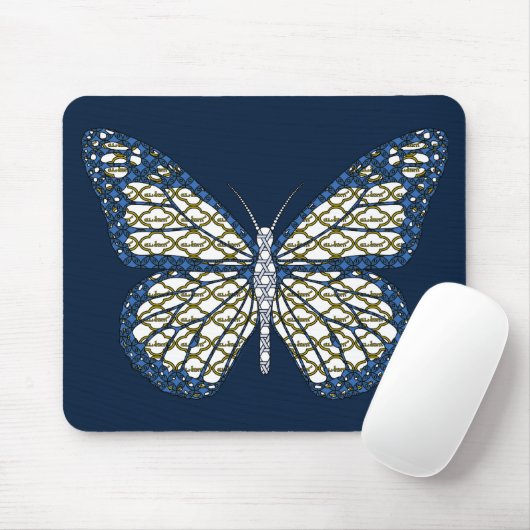 Joodse Monarch Mousepad Muismat (Met muis)