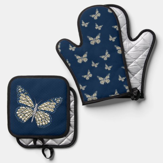 Joodse monarch ovenwant & pannenlap set (Voorkant / Achterkant)