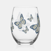 Joodse monarch wijnglas zonder voet (Achterkant)