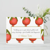 Joodse nieuwjaars Rosh Hashanah Modern Greeting Feestdagenkaart (Staand voorkant)