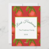 Joodse nieuwjaarsdag Rosh Hashanah Greeting Feestdagenkaart (Achterkant)