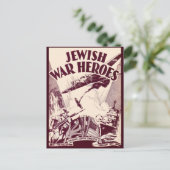 Joodse oorloghelden briefkaart (Staand voorkant)