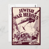 Joodse oorloghelden briefkaart (Voorkant / Achterkant)